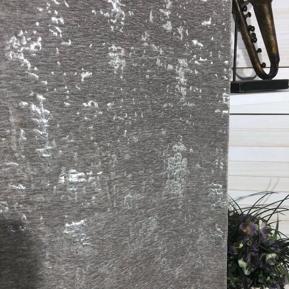 Glitz Shimmering Sequin Table Runner for Home Decor Tassel Accents Silver Gray - Picture 9 of 13